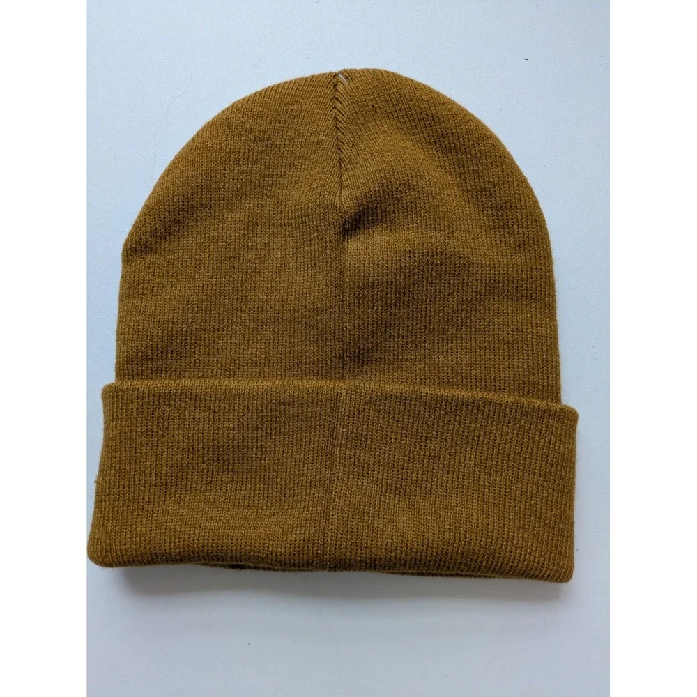 Levi's Kids Cuffed Beanie Hat Stretch‎ Knit One Size Golden Brown NWT